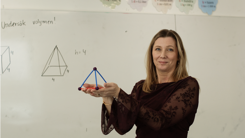 Porträttbild på Charlotte, lärare