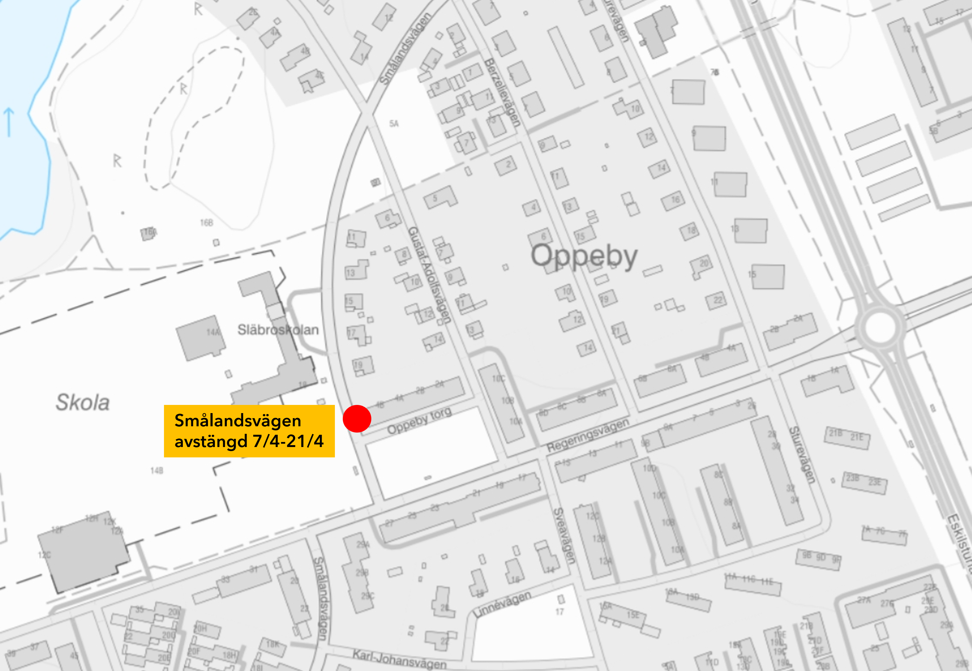 karta &ouml;ver avst&auml;ngning