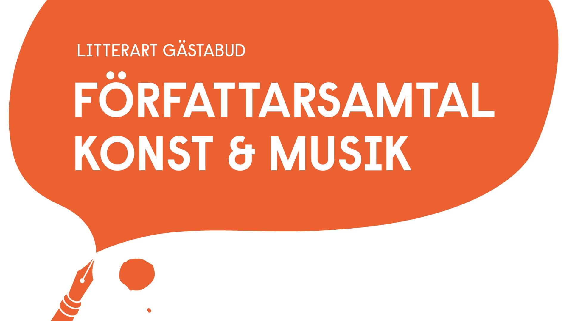 författarsamtal, konst och musik