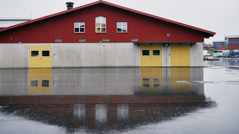 Byggnad för ridanläggningen