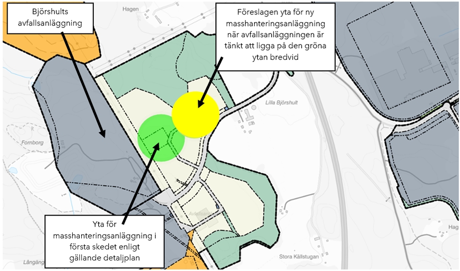 kartbild över placeringen vid Björshult