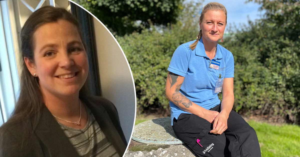 Porträtt på Anna och Caroline