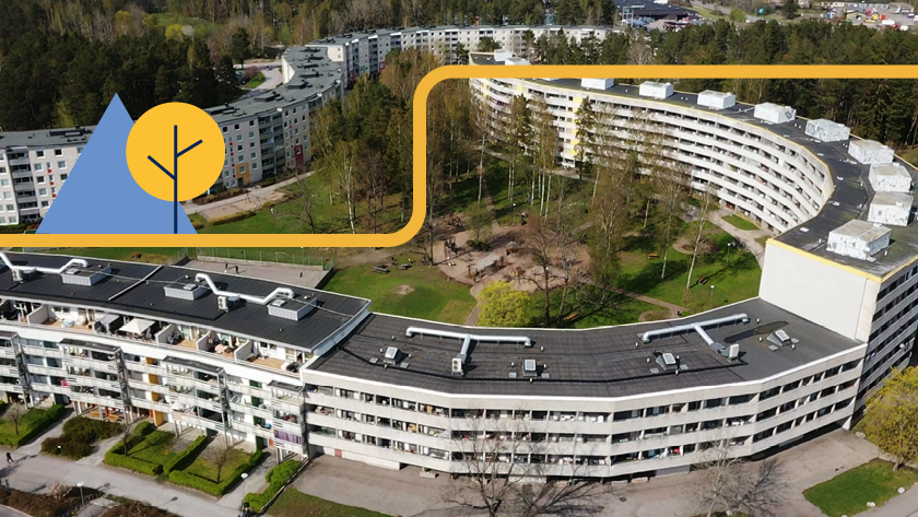 Höghus ovanifrån 