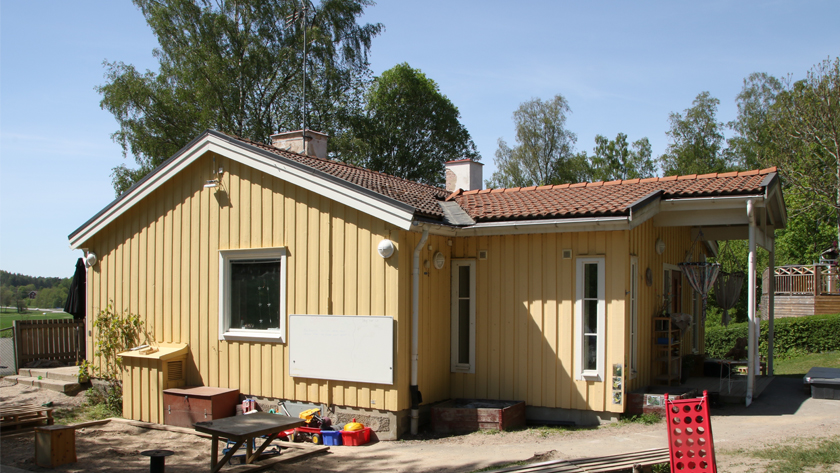 Gul byggnad förskolan