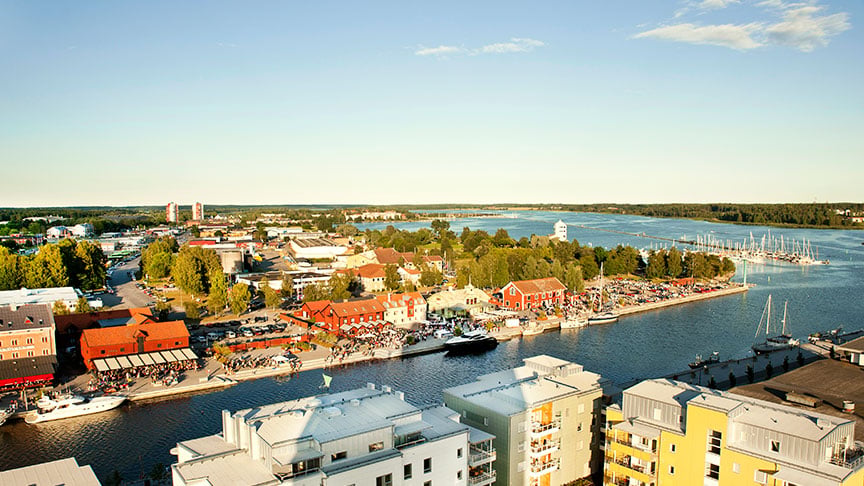 Sommar i Nyköpings hamn
